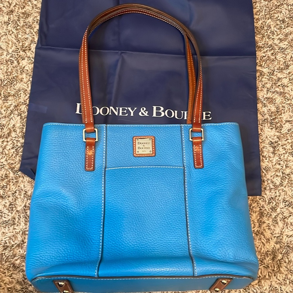 Dooney & Bourke Turquoise Pebble Grain Lexington Bag